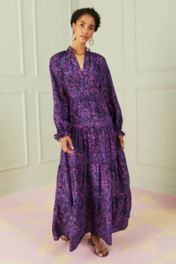 Marie Oliver Dresses Pearle Maxi Dress (Amethyst Dapple)
