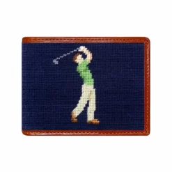 Smathers & Branson Accessories Mulligan Bifold Wallet (Dark Navy)