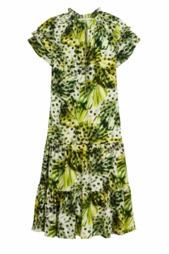 Marie Oliver Dresses Reid Midi Dress (Clover Palm)