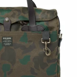 Filson Waxed Rugged Twill Original Briefcase (Dark Wax Shrub) 9 Filson Waxed Rugged Twill Original Briefcase (Dark Wax Shrub)