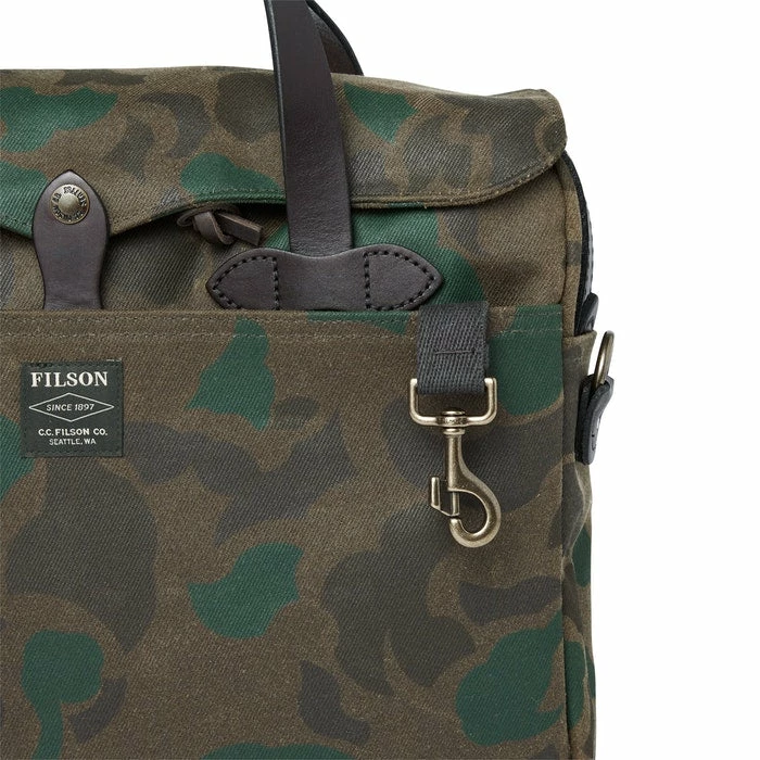 Filson Waxed Rugged Twill Original Briefcase (Dark Wax Shrub) 6 Filson Waxed Rugged Twill Original Briefcase (Dark Wax Shrub)