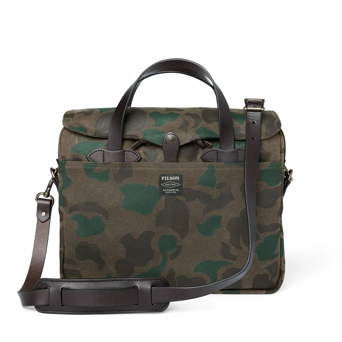 Filson Waxed Rugged Twill Original Briefcase (Dark Wax Shrub) 3 Filson Waxed Rugged Twill Original Briefcase (Dark Wax Shrub)