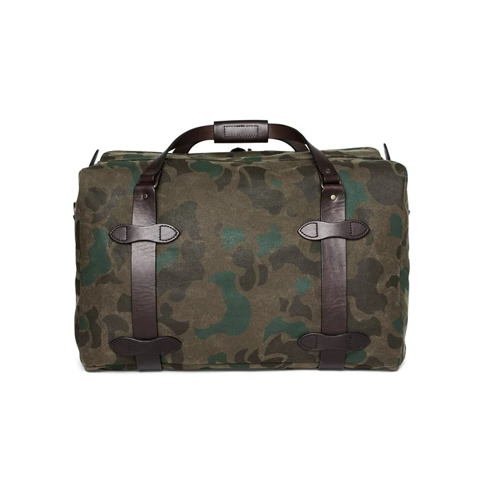 Filson Waxed Rugged Twill Duffle Medium (Dark Wax Shrub) 4 Filson Waxed Rugged Twill Duffle Medium (Dark Wax Shrub)