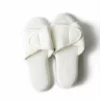 Barefoot Dreams Cozy Terry Spa Slippers (Pearl/Pearl) Medium 1 Barefoot Dreams Cozy Terry Spa Slippers (Pearl/Pearl) Medium