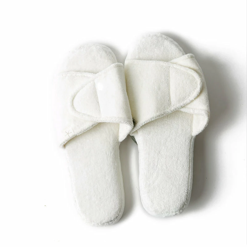 Barefoot Dreams Cozy Terry Spa Slippers (Pearl/Pearl) Medium 3 Barefoot Dreams Cozy Terry Spa Slippers (Pearl/Pearl) Medium