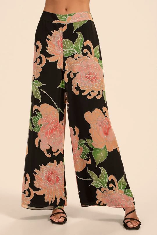 Trina Turk Parsley Pant (Multi Black) Bottoms 6 Trina Turk Parsley Pant (Multi Black) Bottoms