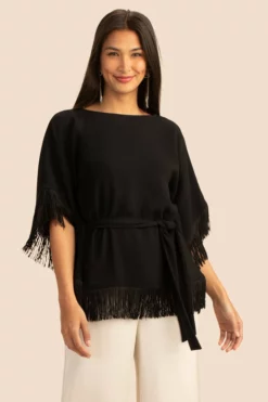 Trina Turk Eye Opener Top (Black) Tops