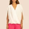 Trina Turk Tops Deep Well Top (Whitewash)