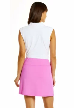 IBKUL Faux Wrap Skirt (Hot Pink) Bottoms