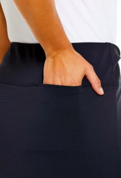 IBKUL Faux Wrap Skirt (Black)