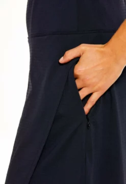 IBKUL Faux Wrap Skirt (Black)