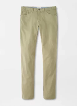 Peter Millar Bottoms Ultimate Sateen Five-Pocket Pant (Sage)
