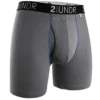 2under Swing Shift Boxer Brief (Grey/Blue) Bottoms