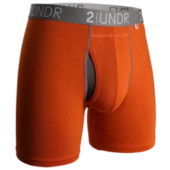 2Under Swing Shift Boxer Brief (Orange/Grey
