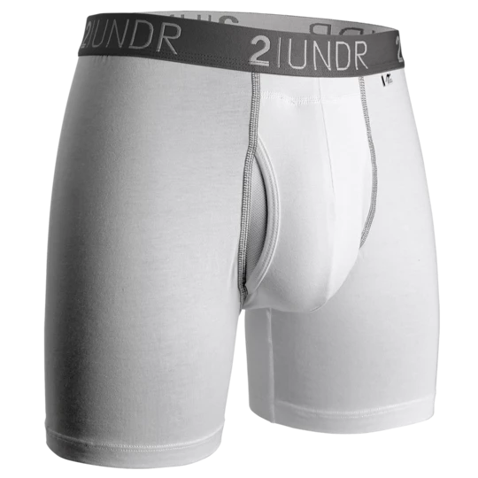 2under Swing Shift Boxers Brief (White/Grey) 3 2under Swing Shift Boxers Brief (White/Grey)
