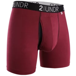 2under Swing Shift Boxer Brief (Burgundy) Accessories