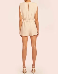 Amanda Uprichard Dresses Kent Romper (Bone)