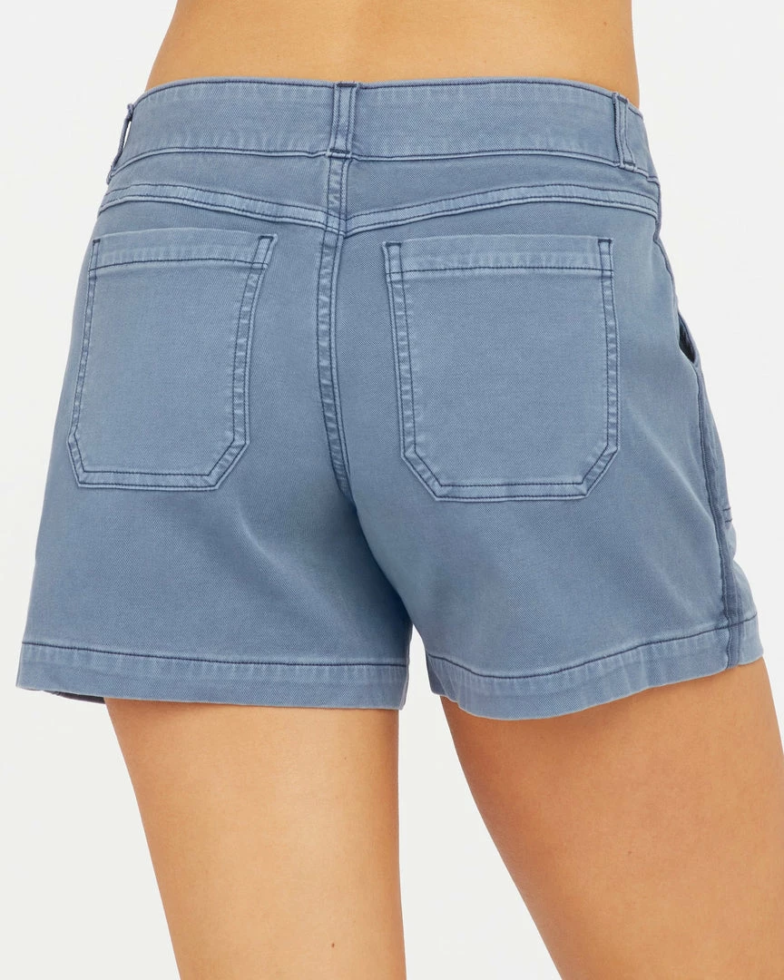 SPANX 4" Stretch Twill Shorts (Slate Blue) 4 SPANX 4" Stretch Twill Shorts (Slate Blue)