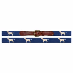 Smathers & Branson Yellow Lab Belt (Classic Navy) Accessories