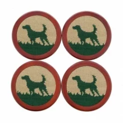 Smathers & Branson Accessories Hunting Dog Coasters (Dark Khaki)