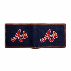Smathers & Branson Accessories Atlanta Braves Bifold Wallet (Classic Navy)