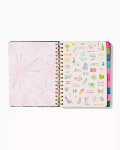 Lilly Pulitzer Large 17 Month Agenda (Blue Peri Happy As A Clam)