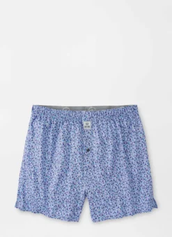 Peter Millar Bottoms Dazed And Transfused Performance Boxer (Moon Mist)