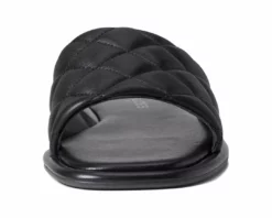 J Slides Yoel Leather Sandal (Black) Shoes