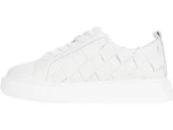 J Slides Dede Woven Sneaker (White) Shoes 9 J Slides Dede Woven Sneaker (White) Shoes