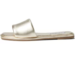 Steve Madden Shoes Clyde Sandal (Gold Leather)