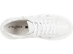 J Slides Dede Woven Sneaker (White) Shoes 8 J Slides Dede Woven Sneaker (White) Shoes