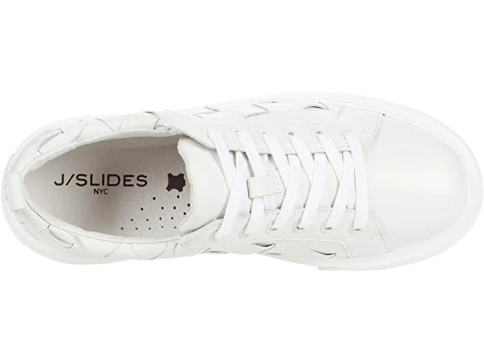 J Slides Dede Woven Sneaker (White) Shoes 4 J Slides Dede Woven Sneaker (White) Shoes