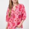 Ivy Jane Tile Print Top (Pink) Tops