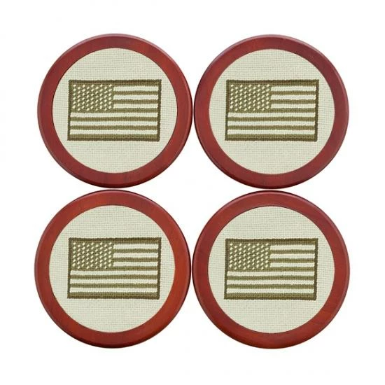 Smathers & Branson Armed Forces Flag Coaster Set (Light Khaki) Gifts For Him 3 Smathers & Branson Armed Forces Flag Coaster Set (Light Khaki) Gifts For Him