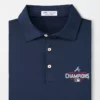 Peter Millar Solid Performance Jersey Polo (Navy) *BRAVES* 2 Peter Millar Solid Performance Jersey Polo (Navy) *BRAVES*