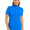 IBKUL S/S Mock Neck (Blue)