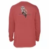 Coastal Cotton Owl Tee (Crimson) Tops