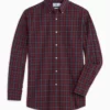 Southern Tide Skipjack Heather Roband Plaid Sport Shirt (Heather Chianti) Tops