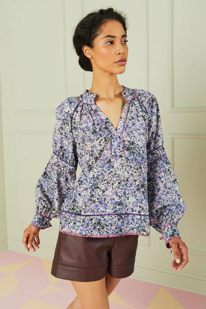 Marie Oliver Pippa Blouse (Dapple Mix) Tops 4 Marie Oliver Pippa Blouse (Dapple Mix) Tops