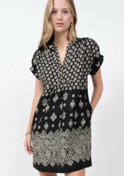 Ivy Jane Bandana Border Dress (Black)