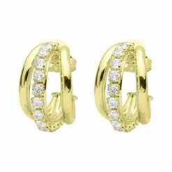 Sheila Fajl Small Claire Hoops W/ Czs