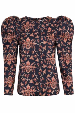 Anna Cate Karah Top (Leaf Print) Tops