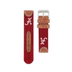 Smathers & Branson University Of Alabama Needlepoint Watch (Garnet) Gifts For Him