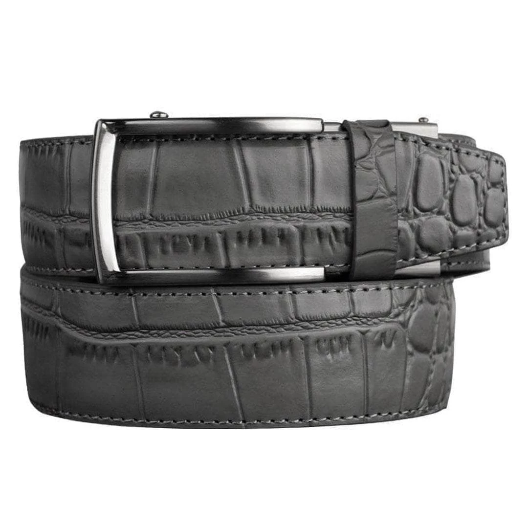 Nexbelt Alligator Embossed Grey 2.0 3 Nexbelt Alligator Embossed Grey 2.0