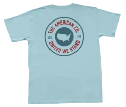Peach State Pride American Co Patch T-Shirt (Chambray) Tops