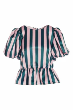 Crosby By Mollie Burch Angela Top (Holiday Stripe) Tops