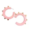 Smith & Co. City Girl Jewel Hoop (Pink) Small Jewelry