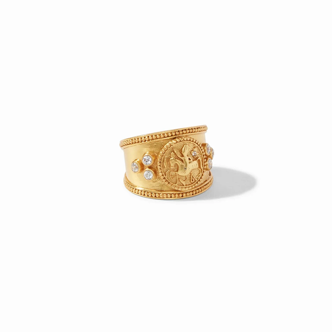 Julie Vos Jewelry Coin Crest Ring (7)