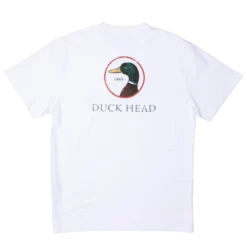 Duckhead Logo Short Sleeve T Shirt (White)