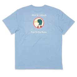 Duckhead True To Our Roots Short Sleeve T Shirt (Faded Denim)